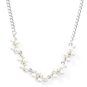 PAPARAZZI "LOVE STORY" WHITE NECKLACE